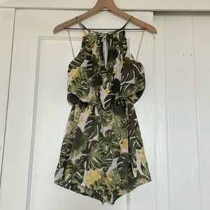 Tropical Palm Romper Small